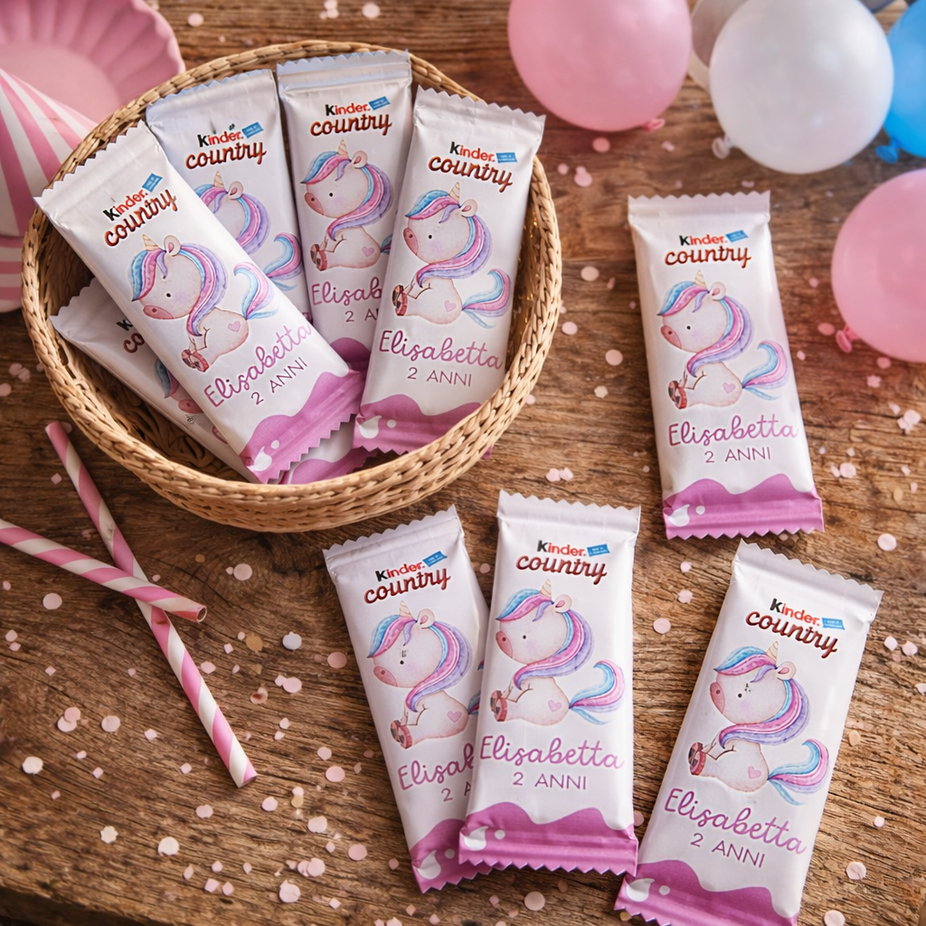 Kinder CEREALI Unicorno – Party Kit Compleanno Bambina