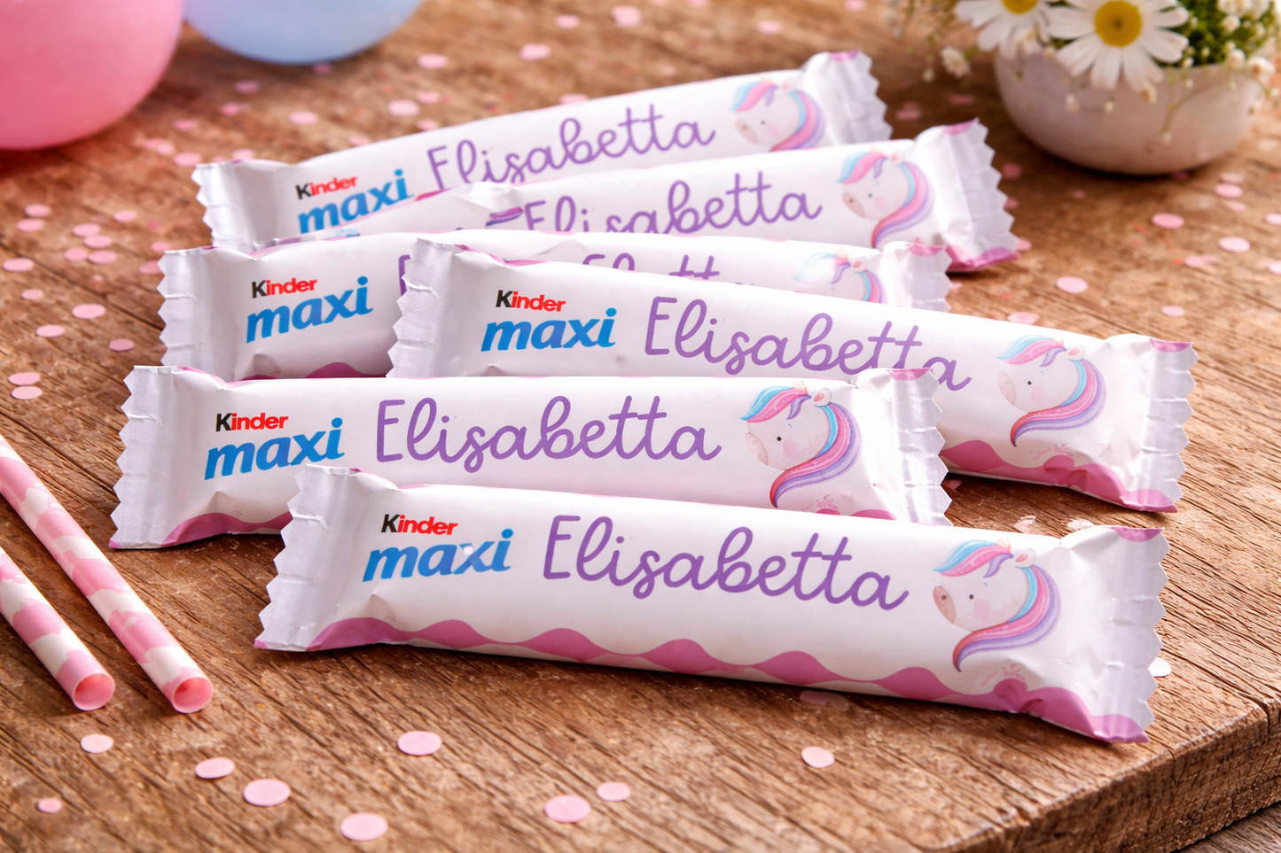 Kinder MAXI Unicorno – Party Kit Compleanno Bambina