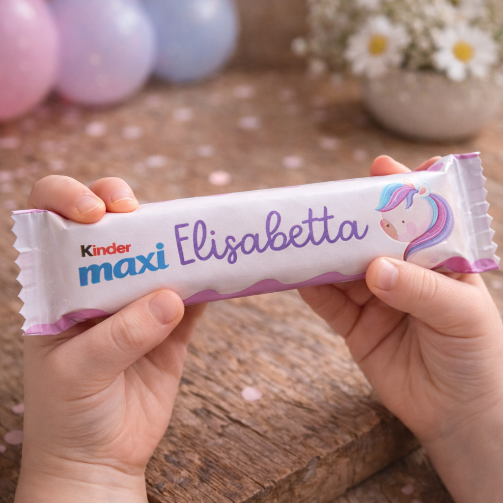 Kinder MAXI Unicorno – Party Kit Compleanno Bambina