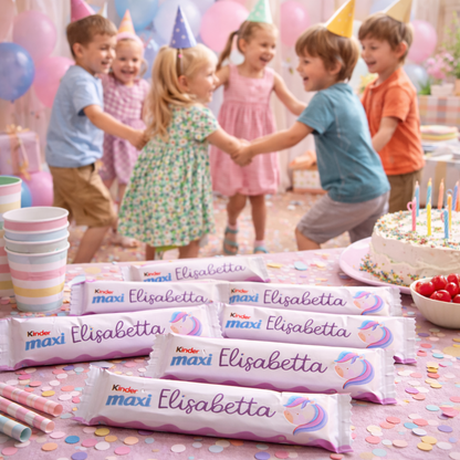 Kinder MAXI Unicorno – Party Kit Compleanno Bambina