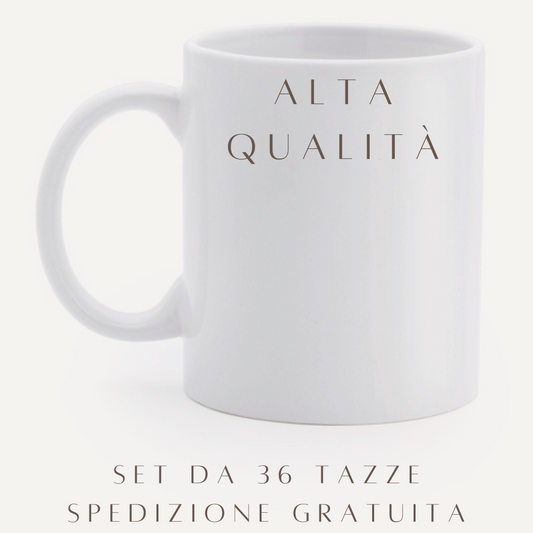 36 Tazze lucide SUBLIMAZIONE ALTA QUALITA'