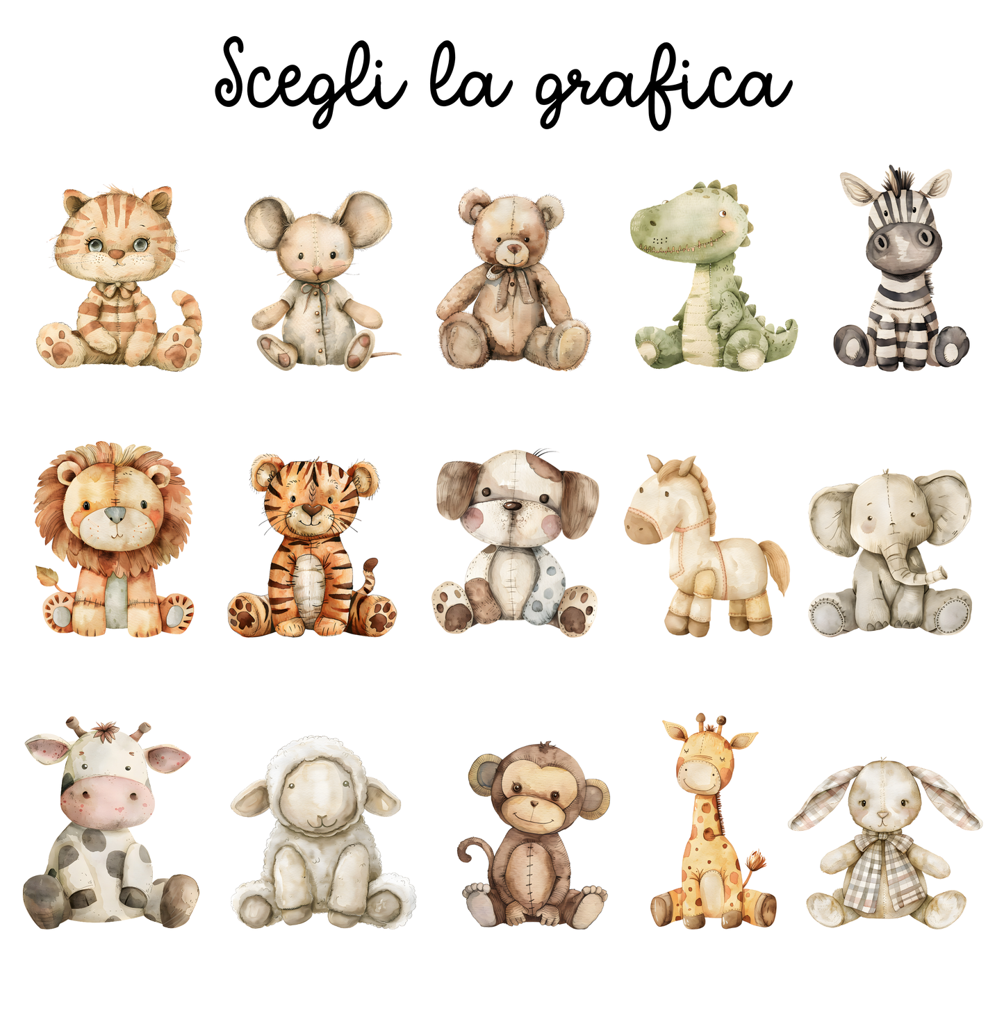 Borsone nascita | Borsa parto mamma ospedale| animali peluche