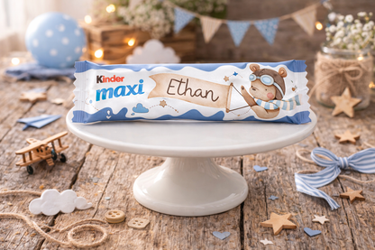 Kinder MAXI Orsetto Aviatore – Party Kit Compleanno