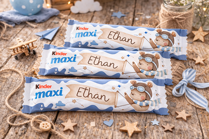 Kinder MAXI Orsetto Aviatore – Party Kit Compleanno