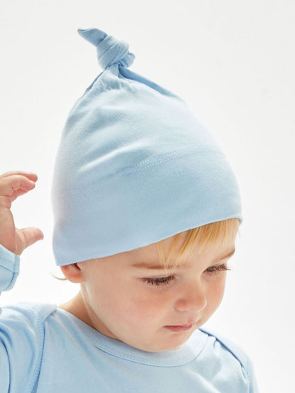 Cuffia neonato nodino 100% cotone organico OEKO-TEX ( 9 colorazioni )
