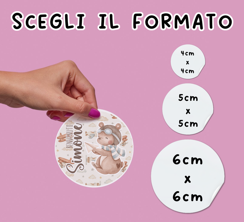 120 Adesivi UNICORNO