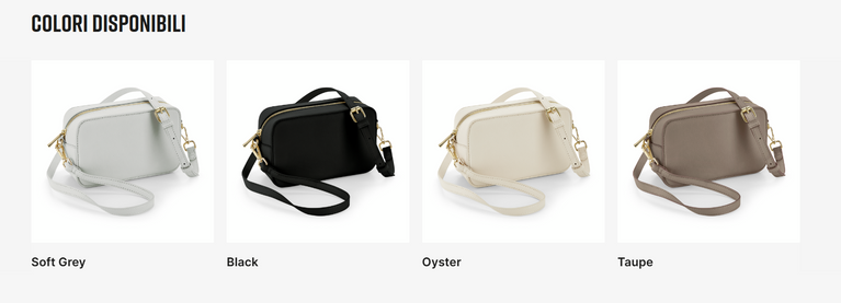 Borsa a tracolla personalizzata con iniziali – Borsa donna elegante in pelle vegana – Idea regalo compleanno, damigelle, mamma