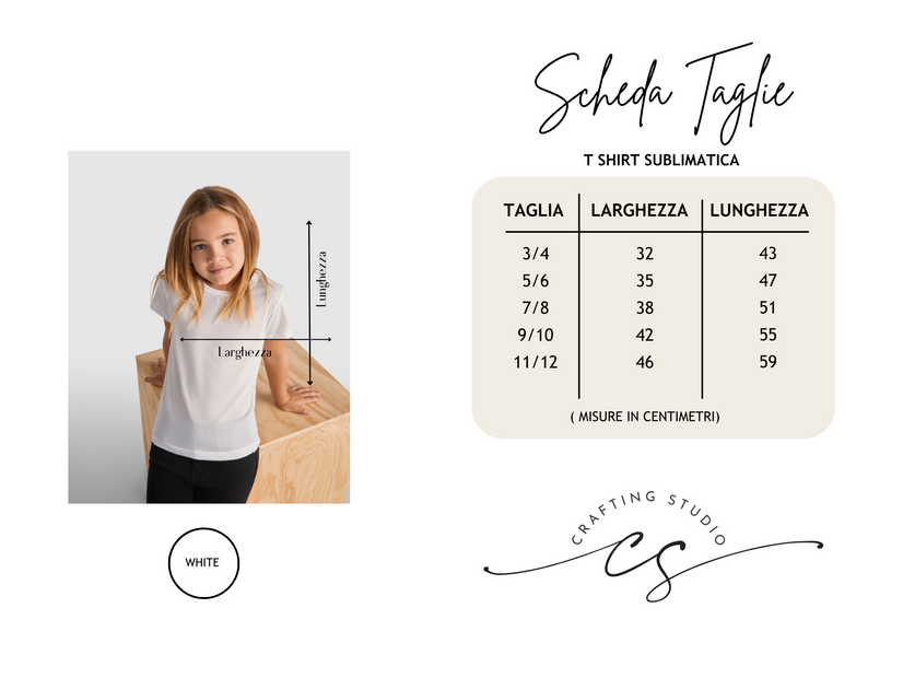 5 T shirt maniche corte Bambino - SUBLIMAZIONE
