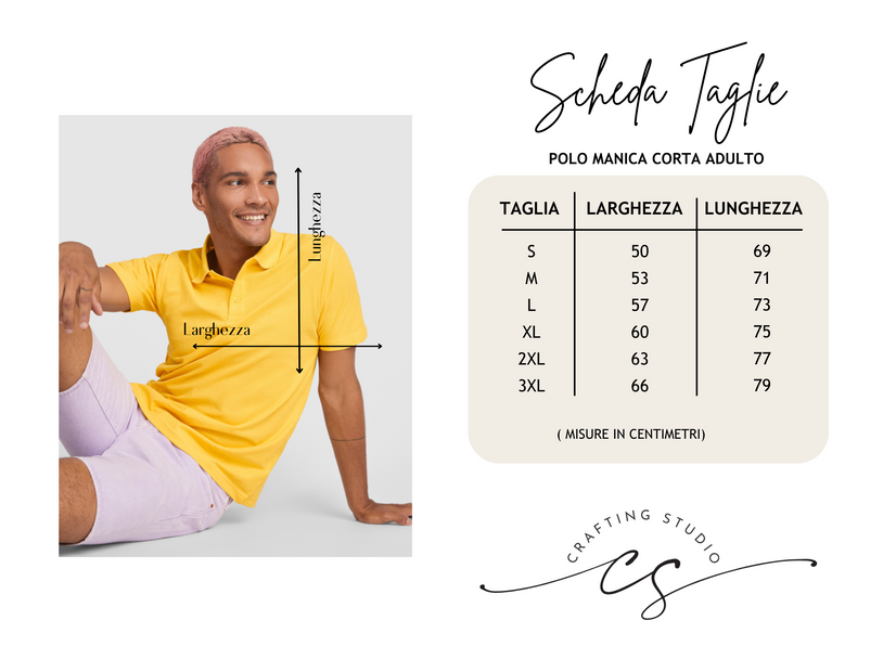 ( Set 5 pz) Polo maniche corte ADULTO 180 g/m²