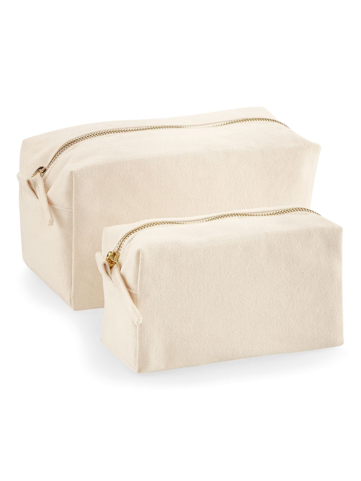3 Astuccio Beauty case 100% cotone canvas