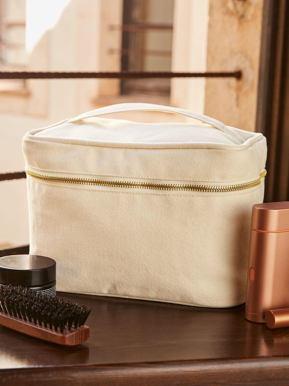 3 Beauty case 100% cotone canvas