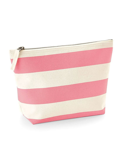 3 Astuccio stile nautico a righe 100% cotone canvas