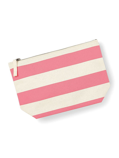3 Astuccio stile nautico a righe 100% cotone canvas
