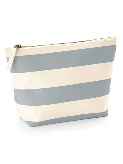 3 Astuccio stile nautico a righe 100% cotone canvas