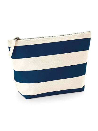 3 Astuccio stile nautico a righe 100% cotone canvas