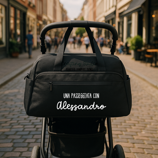 Borsa passeggino personalizzata con nome – Idea regalo nascita