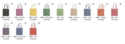 10 Shopper Melange ( 12 colorazioni )