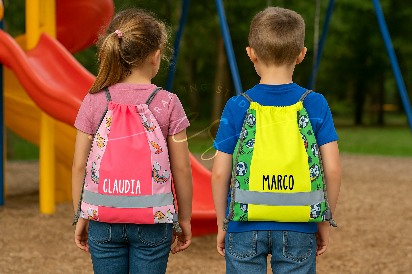 Sacca Zaino Bambini RIFLETTENTE