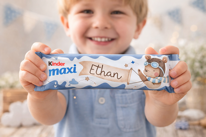 Kinder MAXI Orsetto Aviatore – Party Kit Compleanno