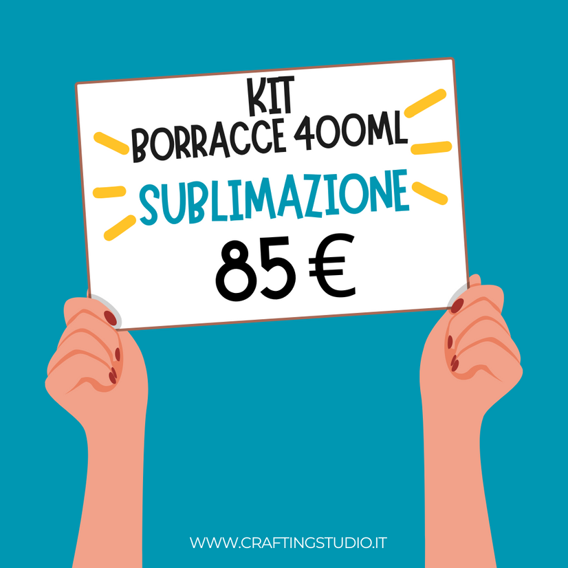 🌟 KIT SUBLIMAZIONE - borracce 400ml