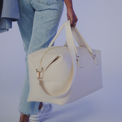Borsa da Viaggio Personalizzata Iniziali Nome | Borsone Week end Elegante | Regalo Nozze Testimoni Lui Lei damigella d onore |