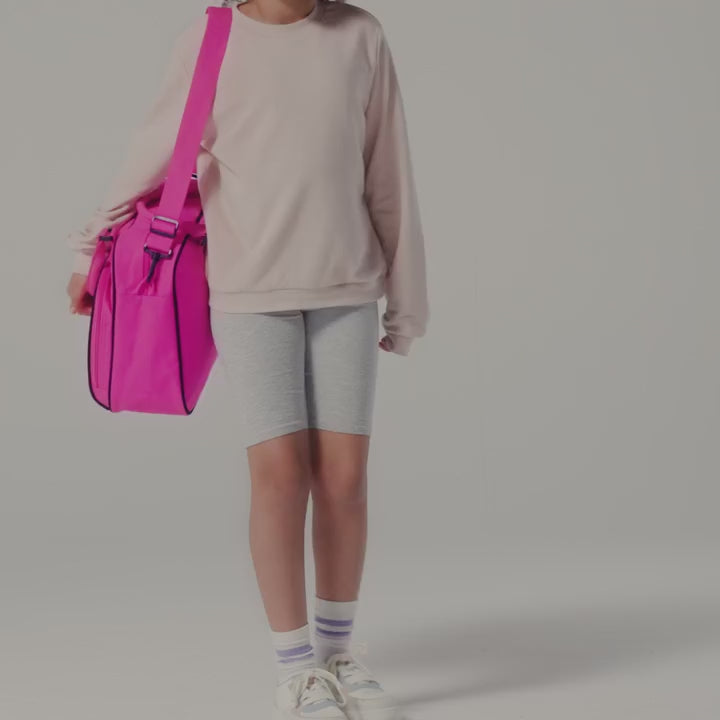 Borsone danza personalizzato con nome – Borsa sportiva ragazza, regalo ballerina