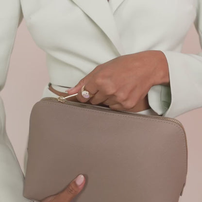 Pochette Personalizzata in Simil Pelle PU | Regalo Aziendale Elegante | Gadget Promozionale | Logo o Iniziali | Regali Dipendenti