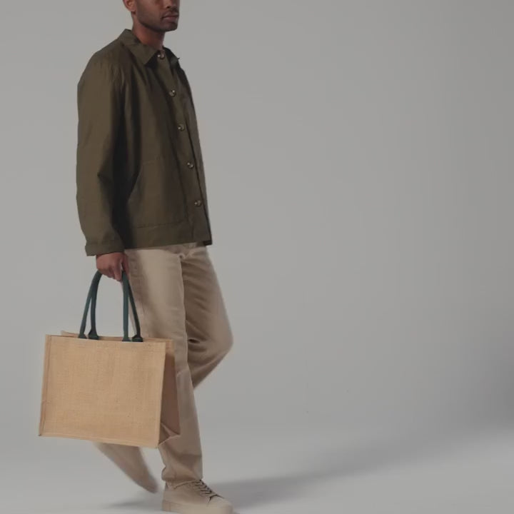 Shopper in Juta Black Hearth