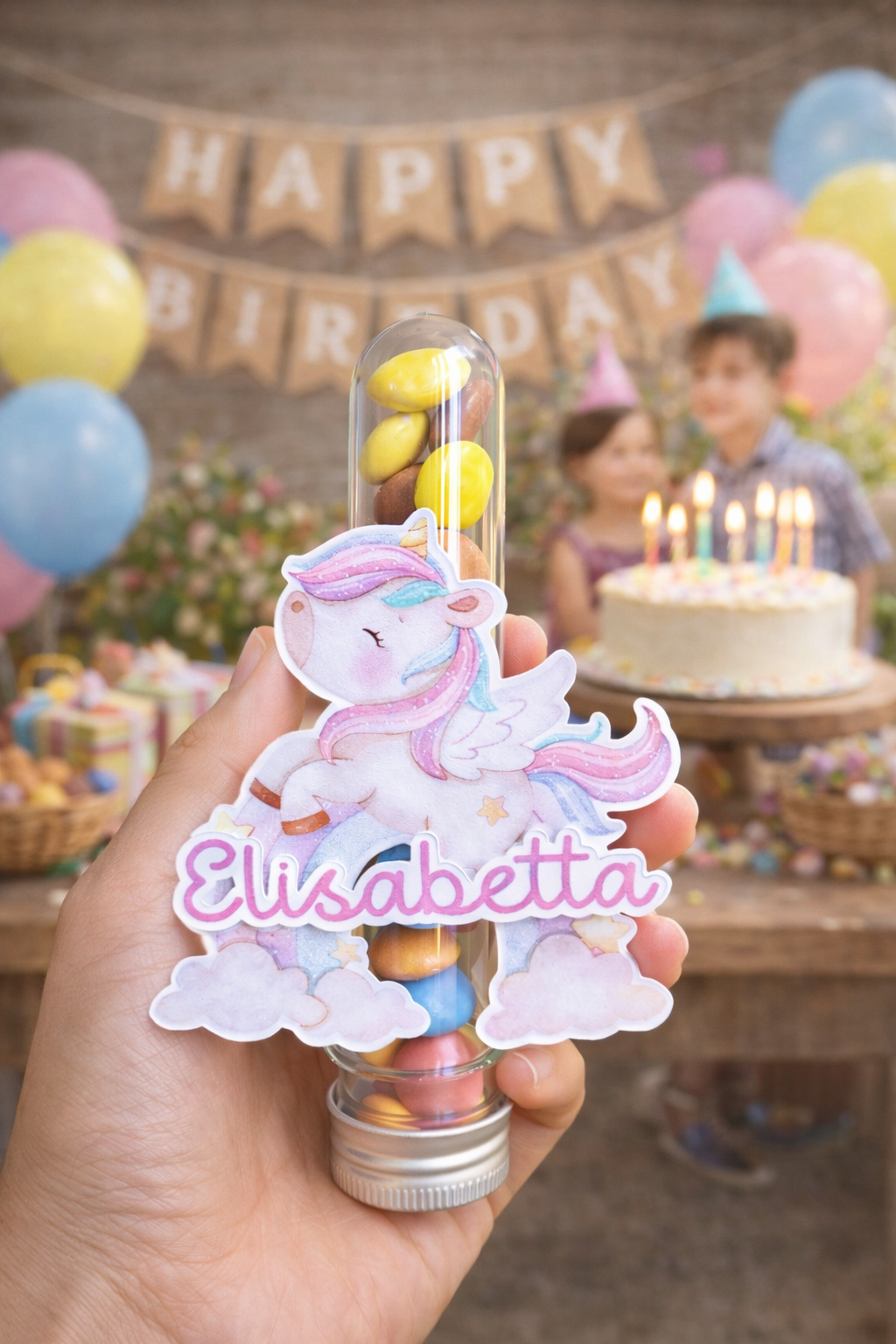 Provetta Smarties Personalizzata