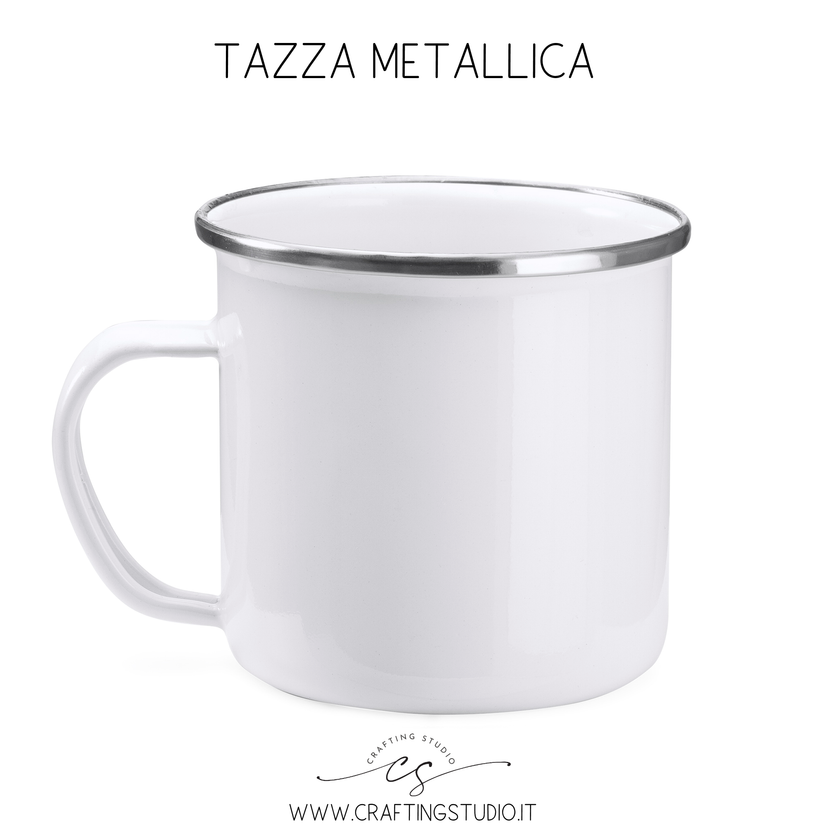6 Tazze metalliche smaltate SUBLIMAZIONE