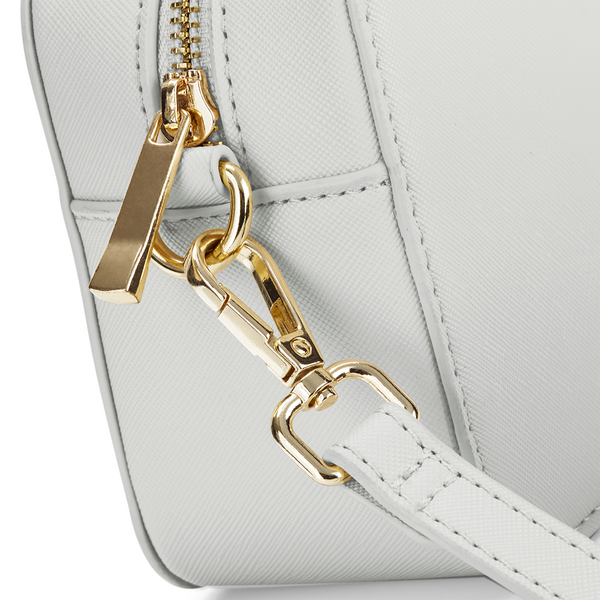 Borsa a tracolla personalizzata con iniziali – Borsa donna elegante in pelle vegana – Idea regalo compleanno, damigelle, mamma