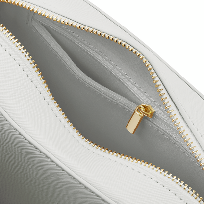 Borsa a tracolla personalizzata con iniziali – Borsa donna elegante in pelle vegana – Idea regalo compleanno, damigelle, mamma